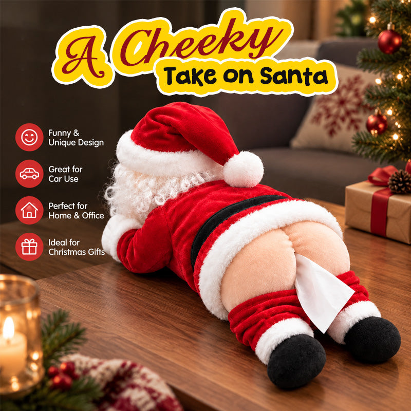 🎅 Funny Santa Butt Tissue Box | Hilarious Christmas Gift & Prank