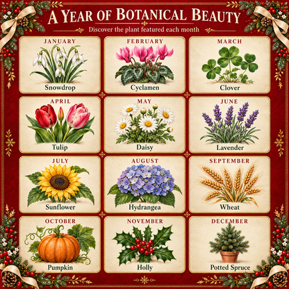 🎄🗓️ Christmas Limited-Edition-60% OFF — 🌱2027 Eco-Friendly Plantable "Eternal" Seed Calendar✨