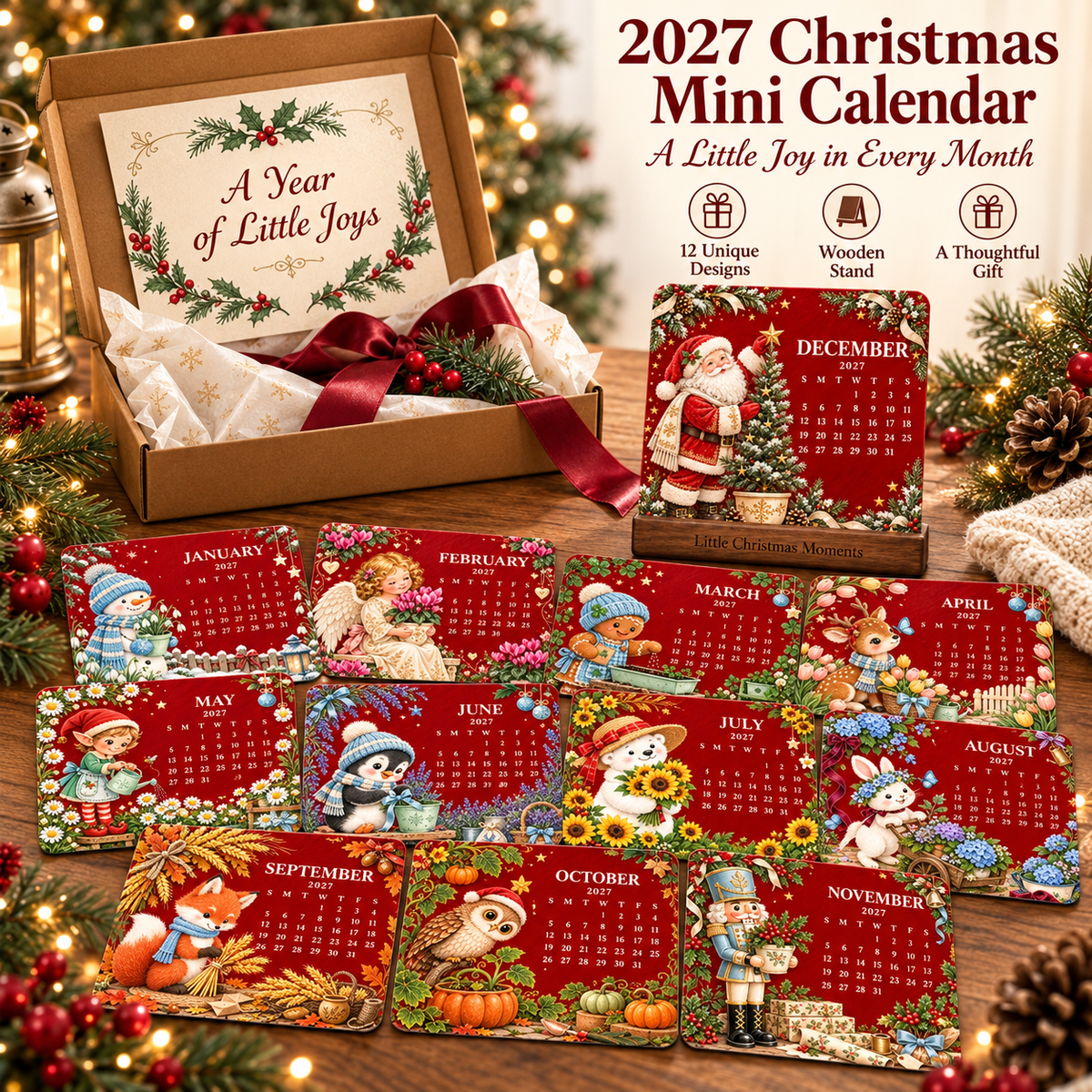 🎄🗓️ Christmas Limited-Edition-60% OFF — 🌱2027 Eco-Friendly Plantable "Eternal" Seed Calendar✨