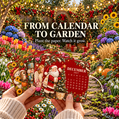 🎄🗓️ Christmas Limited-Edition-60% OFF — 🌱2027 Eco-Friendly Plantable "Eternal" Seed Calendar✨