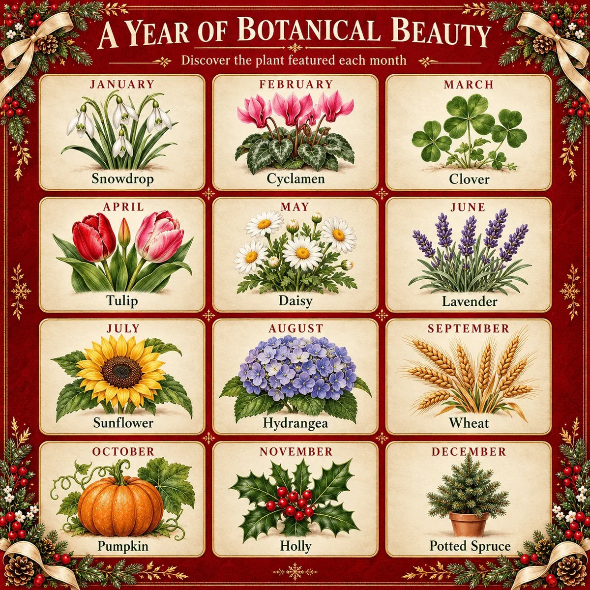 🌱2027 Eco-Friendly Plantable "Eternal" Seed Calendar