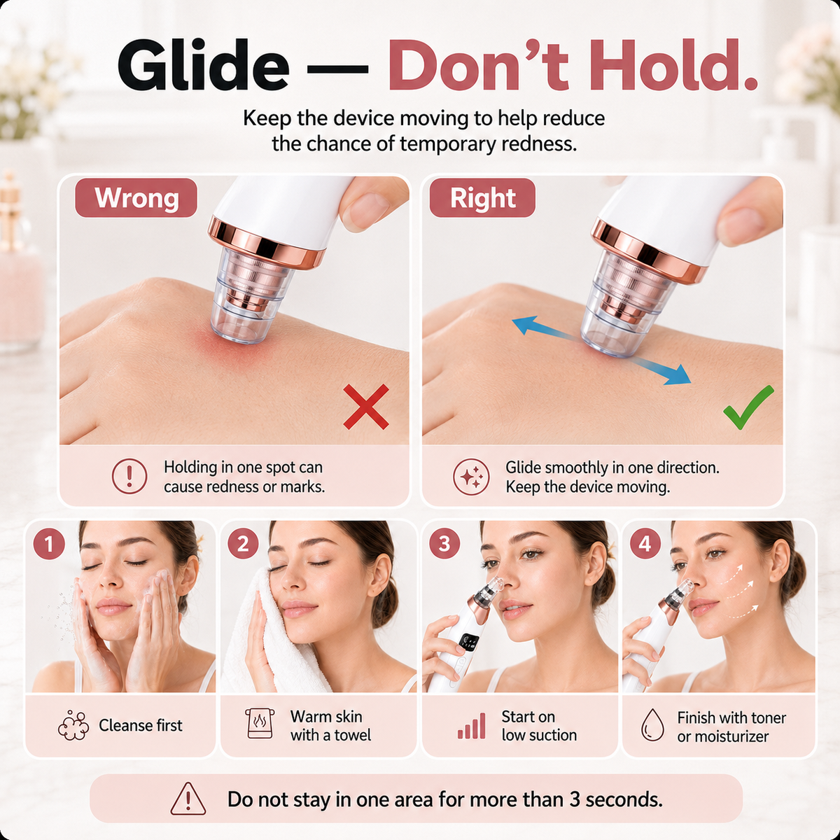 ✨ Electric Pore Vacuum Cleaner – Stop Squeezing 🔥 Start Lifting Visible Pore Buildup