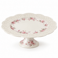Vintage Rose Pedestal Cake Stand