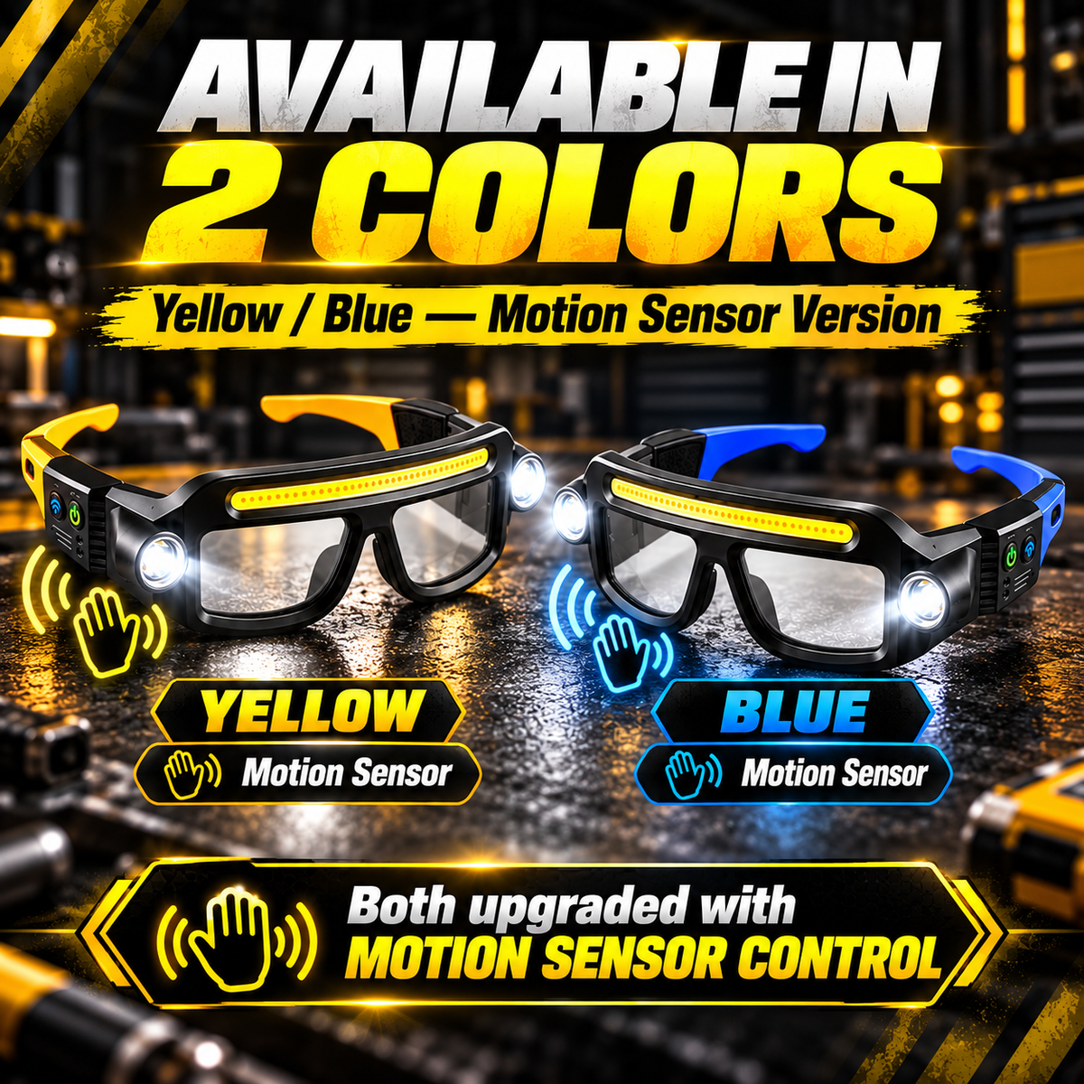 💡 Add Offer - Light Up Every Task with Hands-Free LED Headlamp Glasses