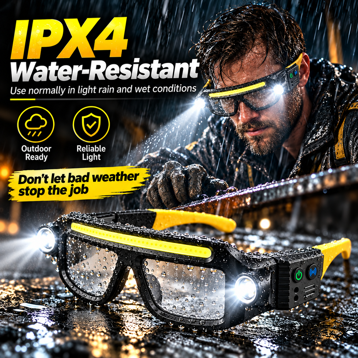💡 Add Offer - Light Up Every Task with Hands-Free LED Headlamp Glasses