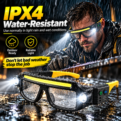 💡 Add Offer - Light Up Every Task with Hands-Free LED Headlamp Glasses