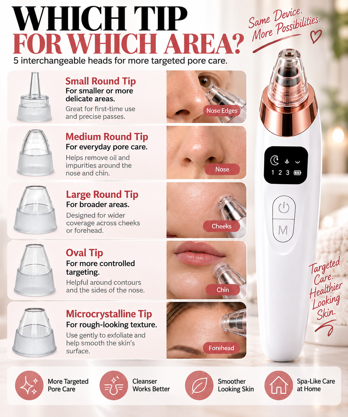 ✨ Electric Pore Vacuum Cleaner – Stop Squeezing 🔥 Start Lifting Visible Pore Buildup
