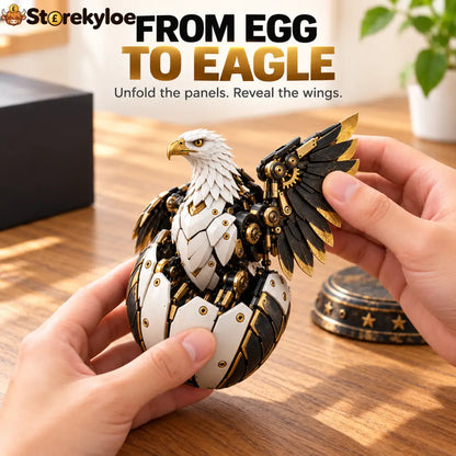 🦅 Egg To Bald Eagle – 2-in-1 Transforming Mechanical Figure