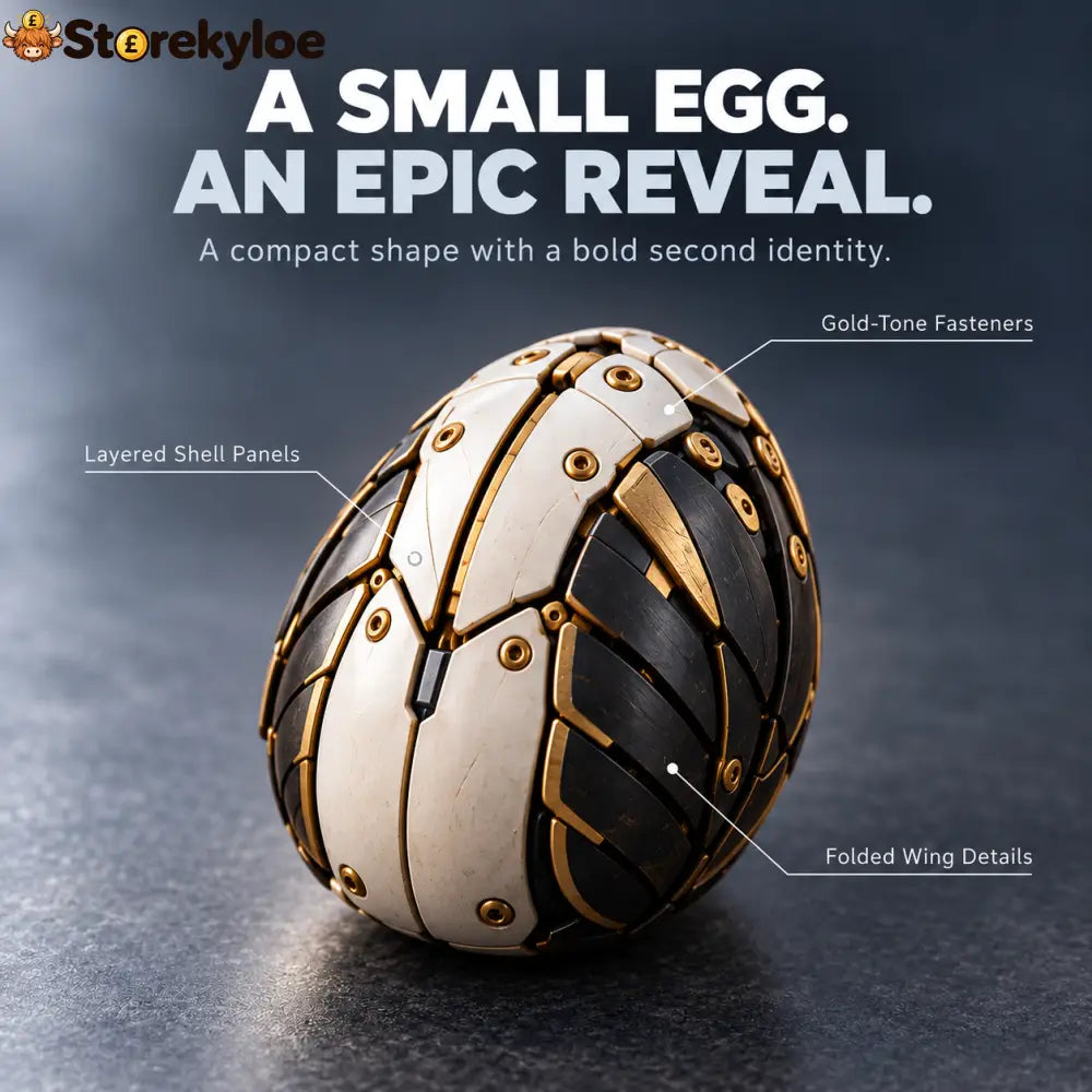 🦅 Egg To Bald Eagle – 2-in-1 Transforming Mechanical Figure