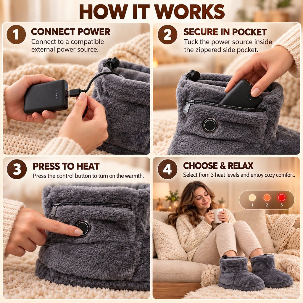 🎄 Christmas Sale 🎁 Cozy Heated Boots — Save Up to 60%!